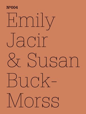 cover image of Emily Jacir & Susan Buck-Morss
